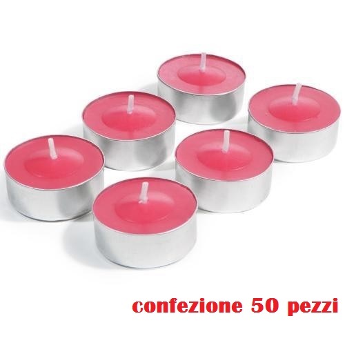 Set pezzi candele rosa - 50,