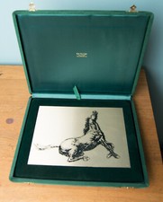 Francesco Messina Cavallo Litografia Argento 800 Firmato S.A. Pagani Sterling