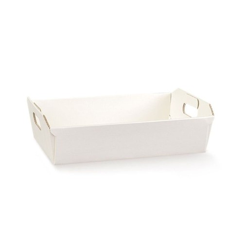 Fibra bianco 31x22x9 - cm, cesto