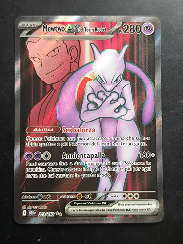 Carta pokemon mewtwo - carta, ex