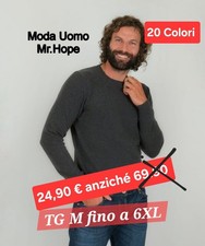 maglia uomo girocollo lana merinos 