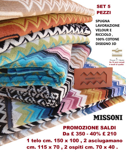 Set spugne missoni pezzi 1 - set,