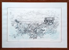 VESPIGNANI RENZO (Roma, 1924 - 2001) SENZA TITOLO litografia 1977 cm. 63 x 39