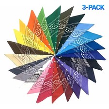 Confezione 3 Bandana 100%