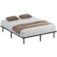 HOMCOM Letto Struttura Industriale 28 Doghe con Spazio Inferiore 190x160x31 cm