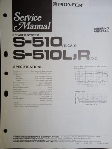 Pioneer 510 s l - s-510, r