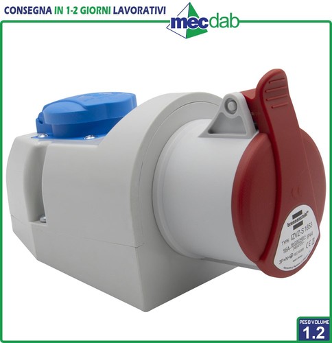 Presa parete combinata - da,