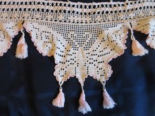 Vtg Filet Crochet Butterfly