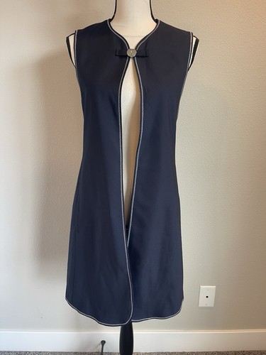 Gilet lungo zara navy - gilet,
