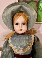 Grande Bambola di Porcellana Vintage circa 55 cm Bella con Difetto