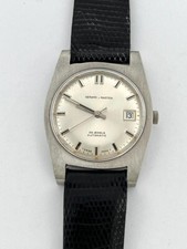 Gerard & Marten vintage 1960 steel automatic tonneau steel watch N O S