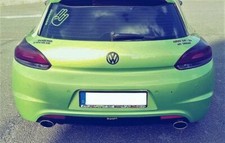 Terminale di Scarico Sportivo per VW Scirocco III Terminali di Scarico 120x80mm con ABE