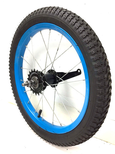 Bicicletta posteriore blu - 16",