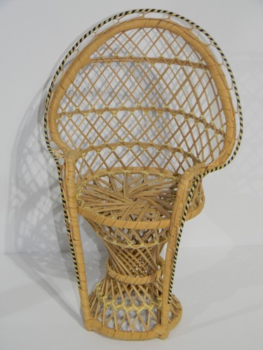 Sedia pavone rattan vimini
