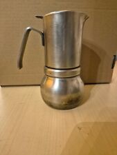 CAFFETTIERA STELLA  4/2 TAZZE   ACCIAIO INOX 18/10 anni '80