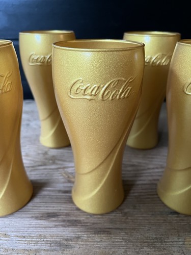 Rare coca cola gold painted - gold,