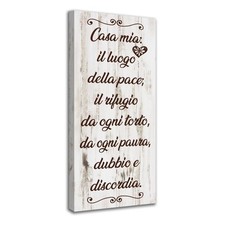 Quadro shabby chic con frase