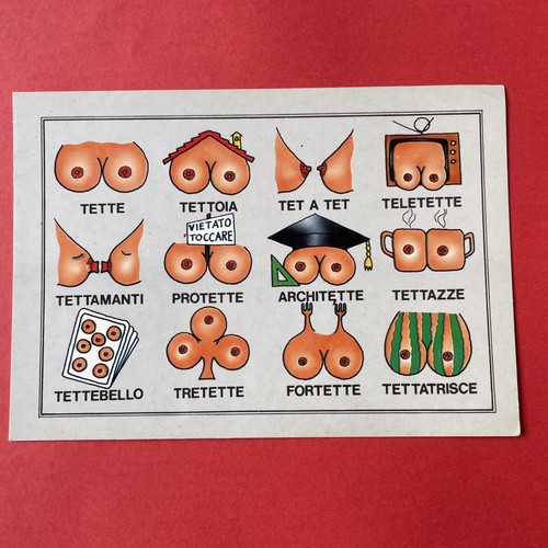 Post card tette tettoia tet - card, a