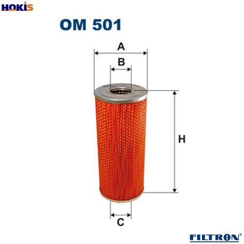 Filtro olio 501 per - filtro,