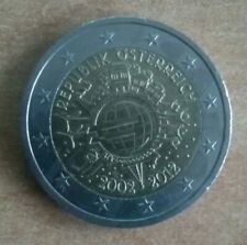 2 EURO 2012 AUSTRIA 10 Anni MONETE E BANCONOTE EURO Osterreich Commemorativa