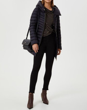 Piumino lungo nero con cappuccio LIU JO modello LF0003T5602