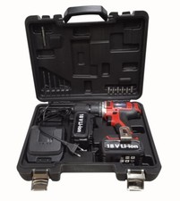 TRAPANO AVVITATORE A PERCUSSIONE DOPPIA BATTERIA A LITIO 18V 3,0 AH IN VALIGETTA