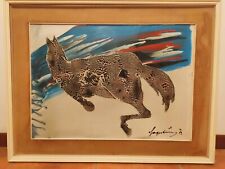 Sage Vernis Cavallo Opera Acrilico Tecnica Mista Modernariato Vintage '900 