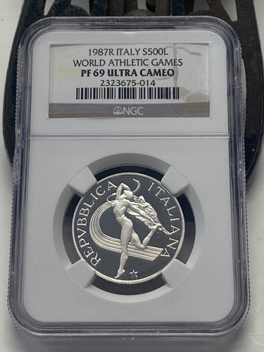 1987 italia argento 500 lire - 500,