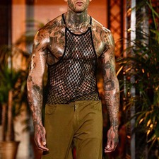 Canottiera a rete senza