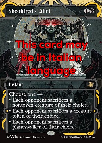 Mtg sheoldred edict - sheoldred's, 32