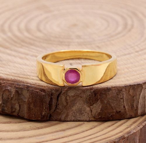 14k placcato oro giallo rubino - 14k,