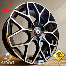 ✅KIT 4 Cerchi In Lega 16 + 17 BRABUS Compatibili con Smart 1 2 3 Fortwo 450 451