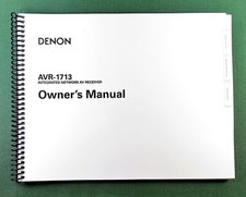 Denon AVR-1713 Instruction