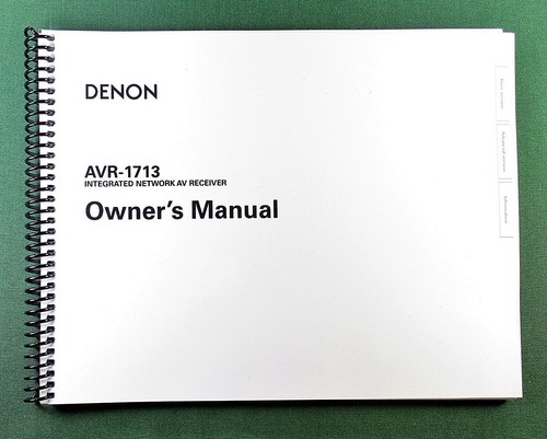 Denon avr 1713 - avr-1713, instruction