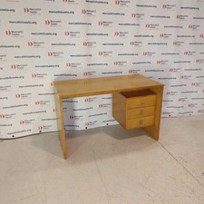 Scrivania Vintage Impiallacciata Frassino Tre Cassetti Italia Anni 80 Originale