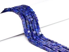 Lapislazzuli blu naturale liscio forma quadrata pietre preziose perline creaz...