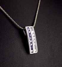 Ciondolo argento 925 zirconi