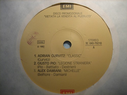 Giusto pio battiato alice raro - giusto,