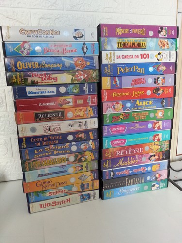 Lotto vhs classici walt - 30,