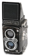 Macchina automatica vintage Rolleiflex TLR con Zeiss Jena Tessar 3,5/7,5 cm 6x6 NON TESTATA per