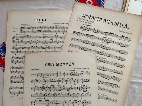 Spartiti musicali plettro - spartiti,