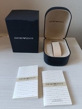 EMPORIO ARMANI Vintage Watch Box Scatola orologio + Garanzia + Istruzioni 