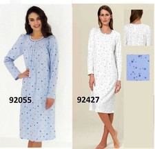 CAMICIA DA NOTTE IN COTONE CALDO 100% INVERNALE CLASSICA SENZA POLSINI LINCLALOR