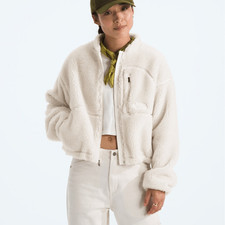 The North Face Women’s Extreme Pile 2 Full Zip Jacket white sz large NEW