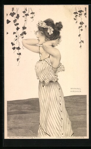 Cartolina artistica raphael - cartolina,