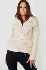 Giacca di Pelle con Pelliccia