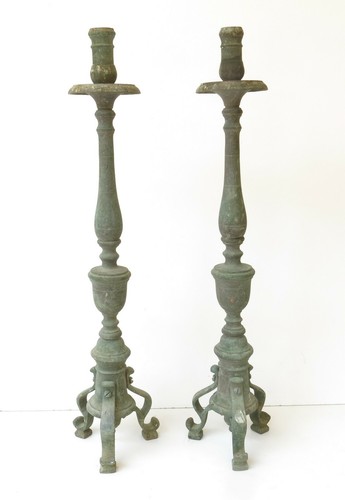 Candelabri antichi ottone - antichi, in