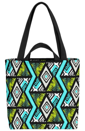 Borsa zebra triangolo - triangolo, azteca