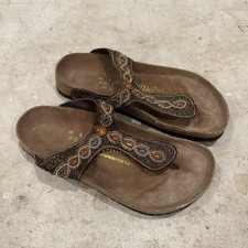 Sandali Birkenstock Papillio taglia 38 7 impreziositi Giza cinturino regolabile
