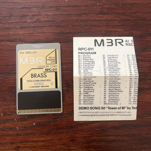 Scheda rom korg m3r brass - rom,